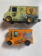 Hot Wheels Jurassic World Dilophosaurus Combat Medic Blue Raptor Orange Van lot