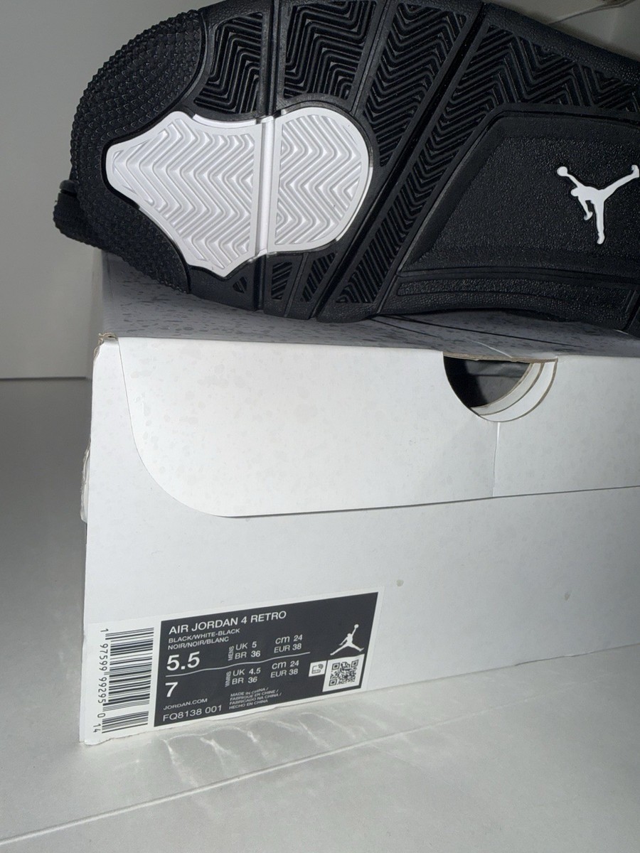 Air Jordan 4 Retro “White Thunder” Size 5.5Mens -7Woman | eBay