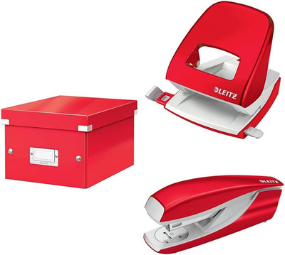 Leitz Set Click & Store Aufbewahrungsbox Mit Deckel Klein Mit Locher Und Heftger