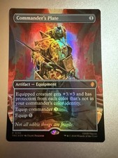 Commanders Plate 0135 - Exclusive Pizza Box Promo Extended Alt Art Foil MTG TMNT
