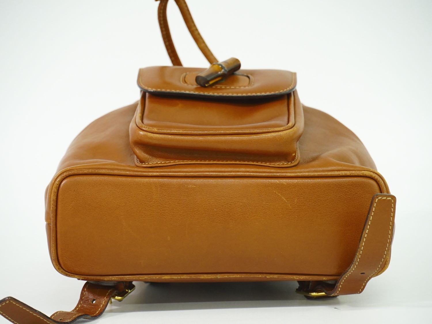 GUCCI Bamboo Backpack Daypack Rucksack Brown Leather Women's Japan thumbnail 12
