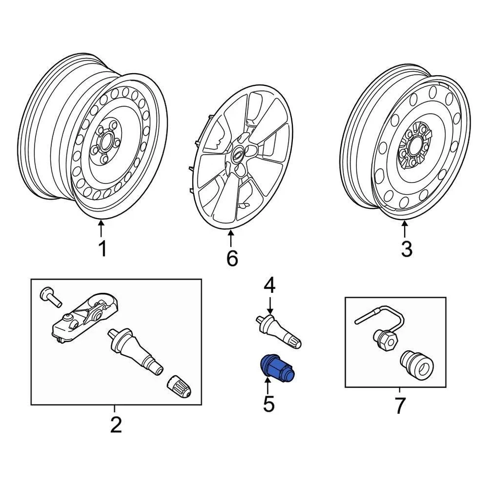 For Ford Police Interceptor Utility 2013-2019 Ford DG1Z1012A Wheel Lug Nut Foto 3 de 4