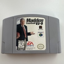 Madden Football 64 N64 Nintendo 64 Cartridge Tested