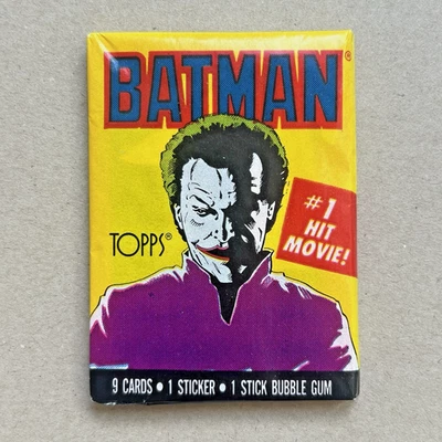 Batman Serie 1 (1989) Trading Cards Booster Pack Topps DC Comics