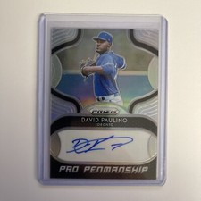 DAVID PAULINO 2019 Panini Prizm Pro Penmanship Auto/Autograph #PP-DP 