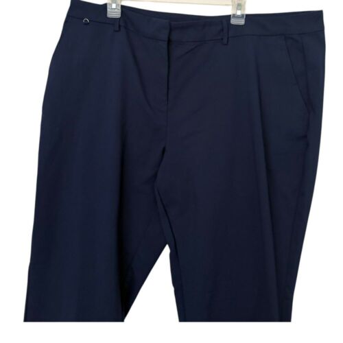 Long Tall Sally Plus Size Pants Womens 20 Cotton Rich Chino Blue Business Career - Picture 3 of 9