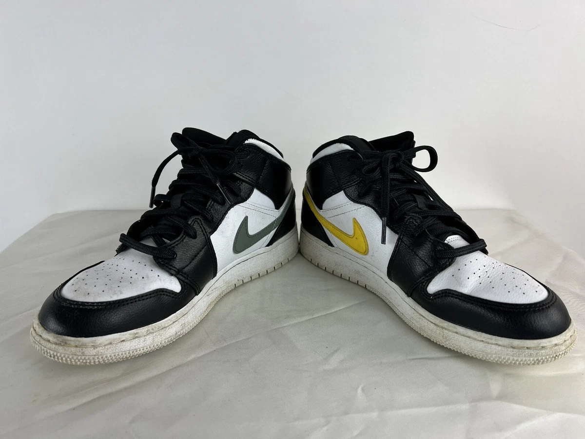 Nike Air Jordan 1 Mid Retro Basketball Multi Color Swoosh 554725 052 Youth 6.5Y