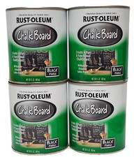 FLAT BLACK CHALK BOARD FINISH PAINT 206540 - LOT OF 4