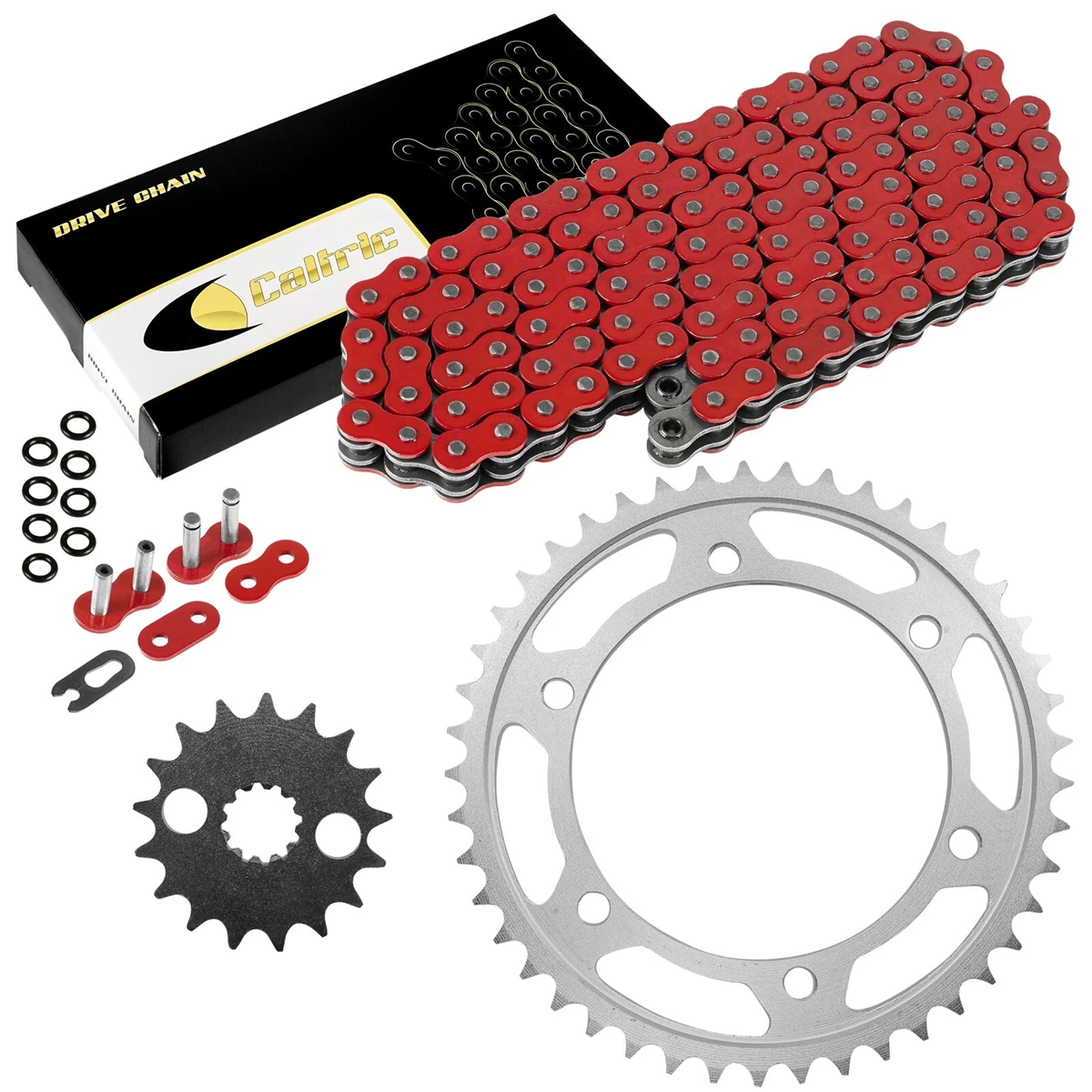 Red O-Ring Drive Chain & Sprockets Kit for Kawasaki ZX1100D Ninja