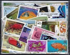 Grande-Bretagne Empire 200 timbres différents