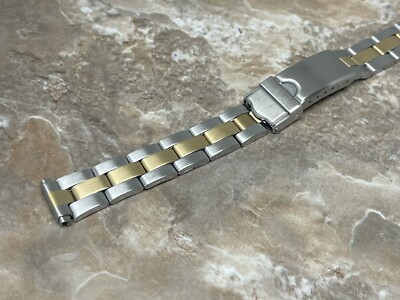 NEW UNISEX  SPEIDEL WATCH BAND 1882/15 TWO TONE Fits 12 13 14 15 16mn