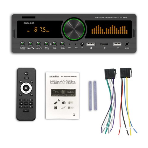 Bluetooth Digital Audio USB/SD/FM/WMA/MP3/WAV Radio Stereo Player w/ Remote - Picture 4 of 11