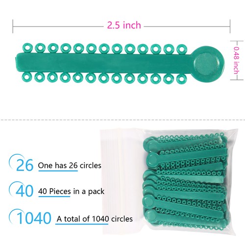 1 Bag Dental Orthodontic Ligature Ties Elastic Rubber Bands 47 Colors 1040Pcs ns - Picture 369 of 410