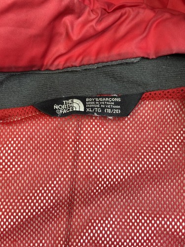 The North Face Boys Dryvent Windbreaker Hooded Rain Jacket Gray Lined XL 18-20 - Picture 5 of 11
