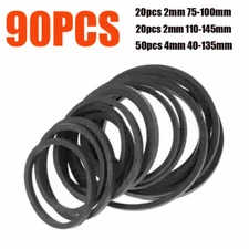 Mix 90PC Rubber Cassette Drive Square Flat Belt Kit For Tape Machine Common #JP