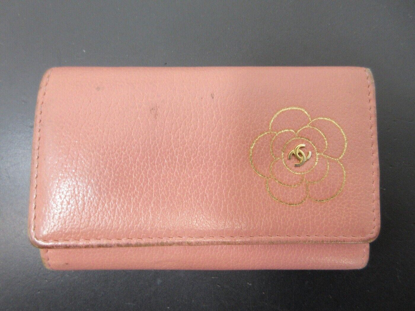Authentic CHANEL Camellia Key Case Leather Pink 100366 | eBay Authentic CHANEL Camellia Key Case Leather Pink 100366 | eBay