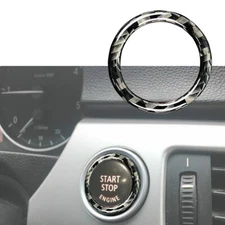 Real Carbon Fiber Engine Start Push Button Trim Fits 06-13 E90 E92 E93 335i M3