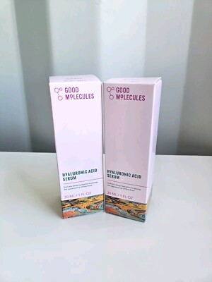 NEW 2 PACK Good Molecules Hyaluronic Acid Face Serum