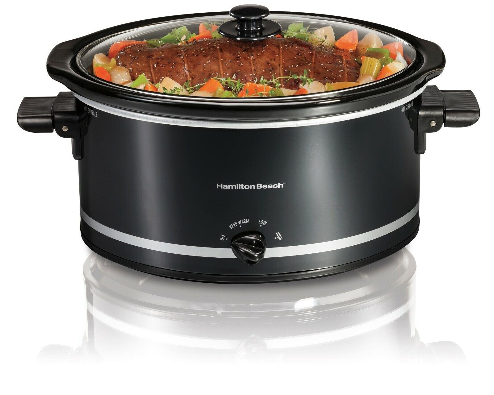 Slow Cooker, Extra-Large Capacity, Serves 10+, 8 Quarts, Bla
