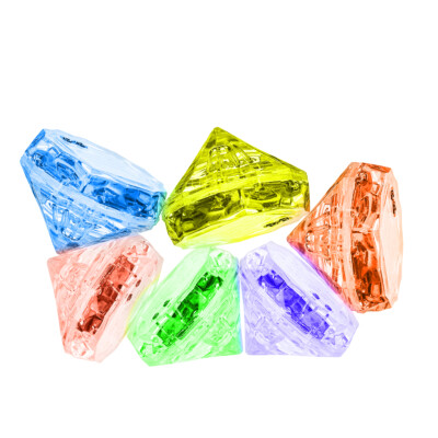 96 Stck. Diamant LED Eiswürfel Blinkendes Aufleuchten Wasser Tauchflüssigkeit Sensor 