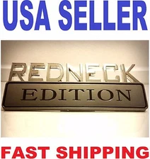 REDNECK EDITION emblem HIGH QUALITY CRANE CARRIER 3D FIRE TRUCK logo DECAL badge