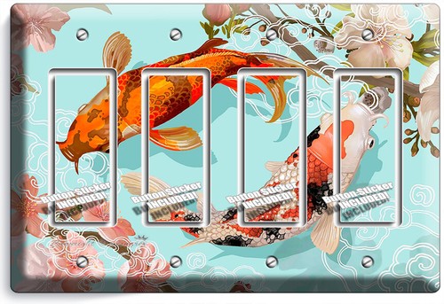 ESTANQUE DE PECES KOI JAPONÉS FLORES SAKURA INTERRUPTOR DE LUZ PLACAS DE PARED DECORACIÓN DE HABITACIÓN - Imagen 16 de 34