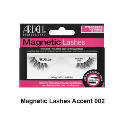 Ardell Magnetic Accent 002 False Eyelashes Flared Lash Style - Choose Your Pack