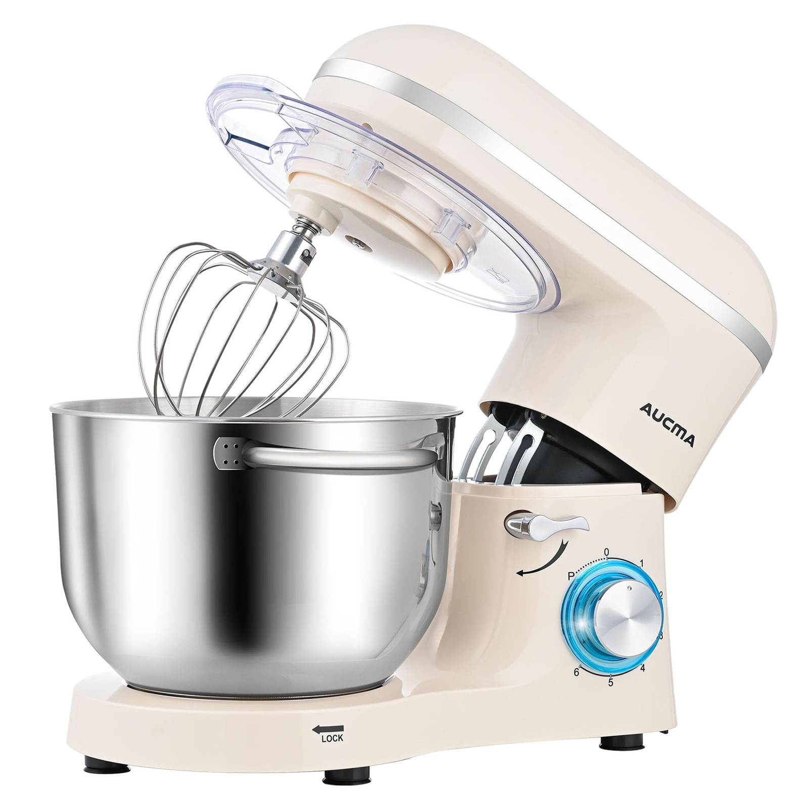 Powerful 6.5QT 660W Stand Mixer with 6-Speed Tilt-Head for Effortless Baking  -image