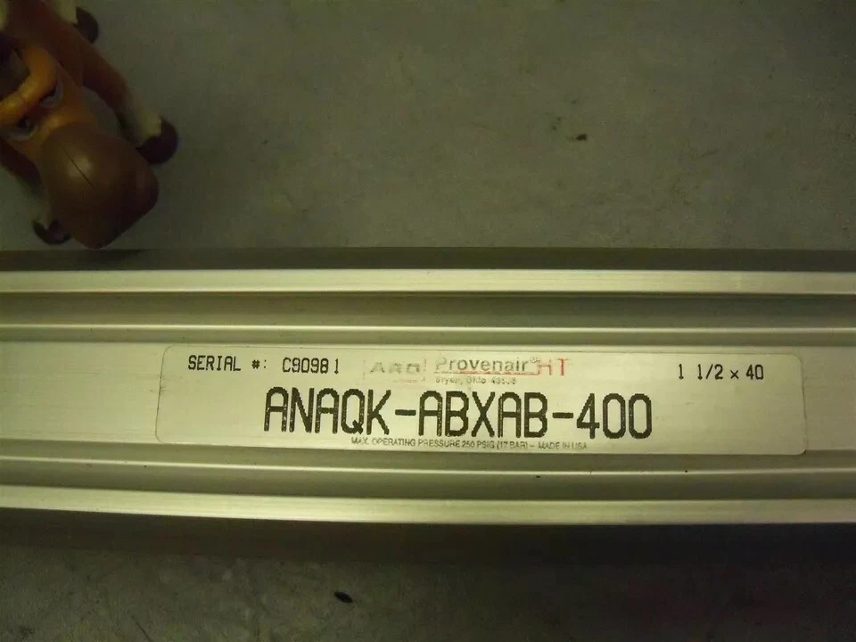 Cilindro neumático ARO ANAQK-ABXAB-400 1-1/2" diámetro x 40" carrera Provenair HT Foto 4 de 4
