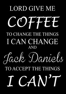 Coffe Jack Daniels Accept Les Choses Citation Drole Image Source D Inspiration Ebay