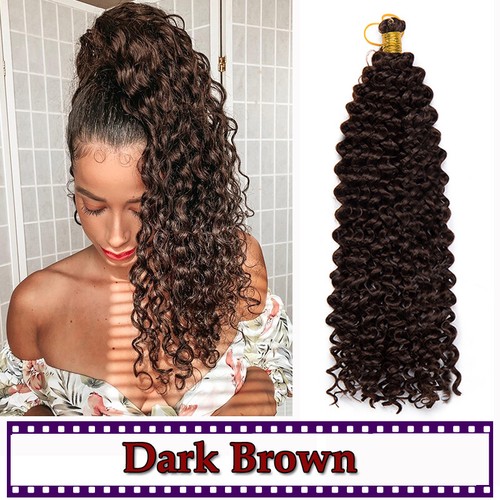 100% Real Natural Water Wave Crochet Braids Deep Curly as Human Hair Extensions - Picture 18 of 45