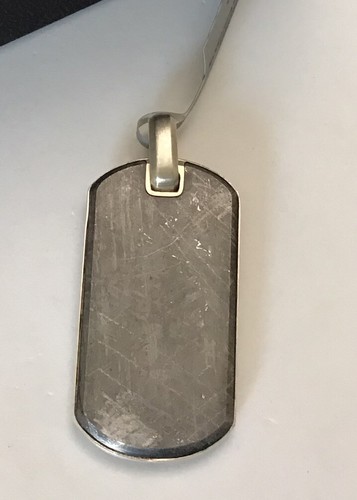 Silver Dog Tag Pendant $1350 NWT | eBay
