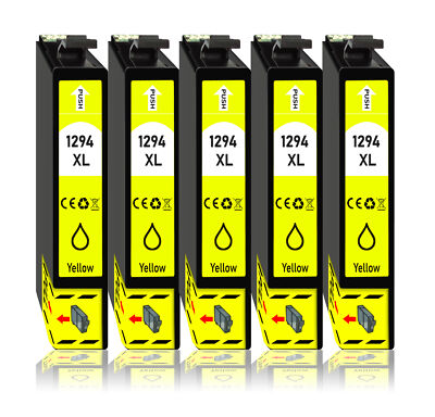 5x Yellow Tintenpatrone für Epson  Stylus Office BX625FWD ,BX525WD