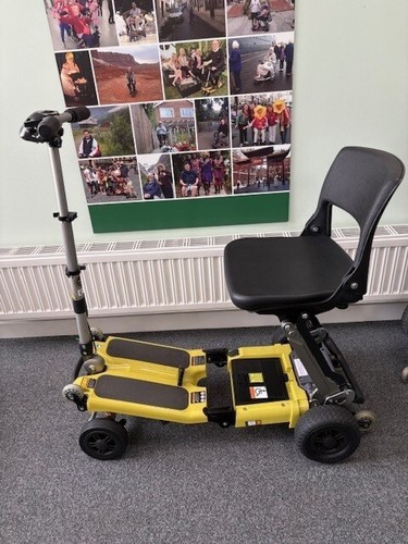 YELLOW Luggie Mobility Scooter ELITE PLUS MODEL - SERVICED & TESTED ✅ #2080 - Picture 2 of 5