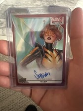 2023 UD Marvel Platinum Wasp Artist Auto Red Rainbow #24 Susi Vilchez