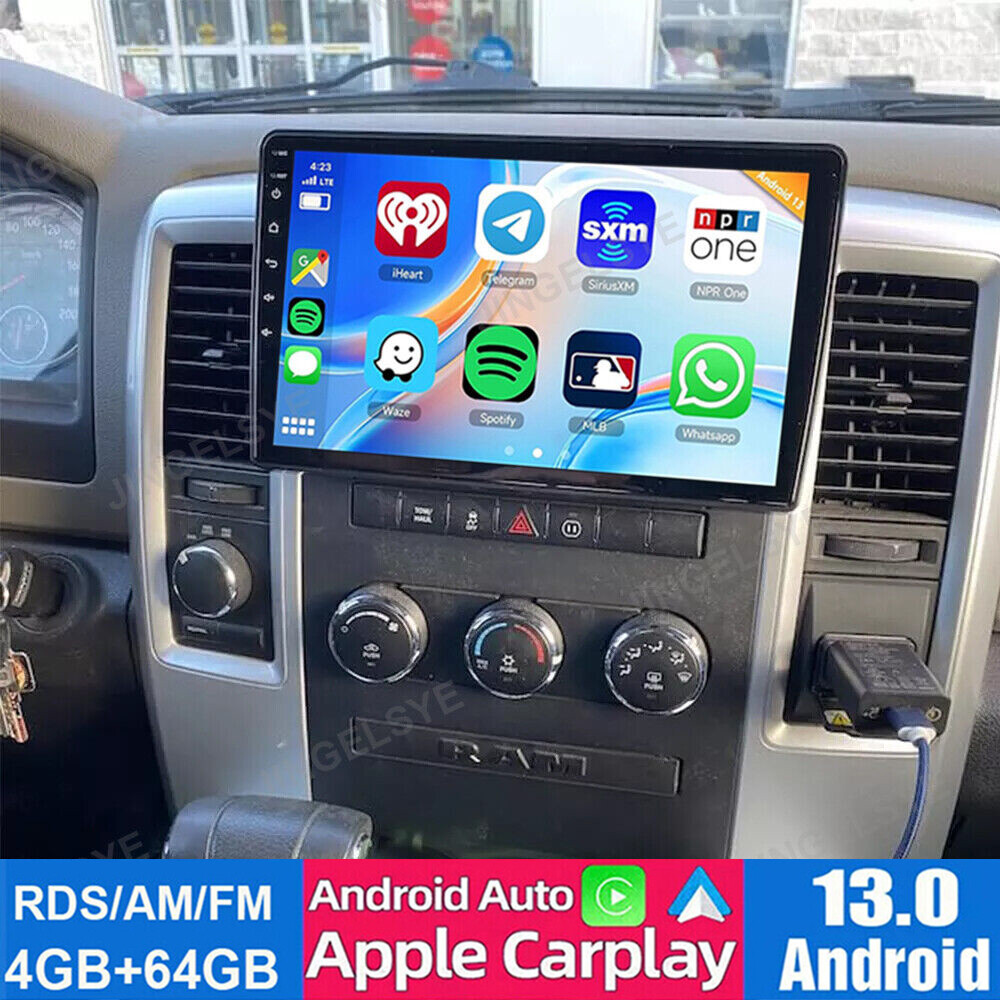 For 2009-2012 Dodge RAM 1500 2500 3500 Radio Head Unit GPS CarPlay