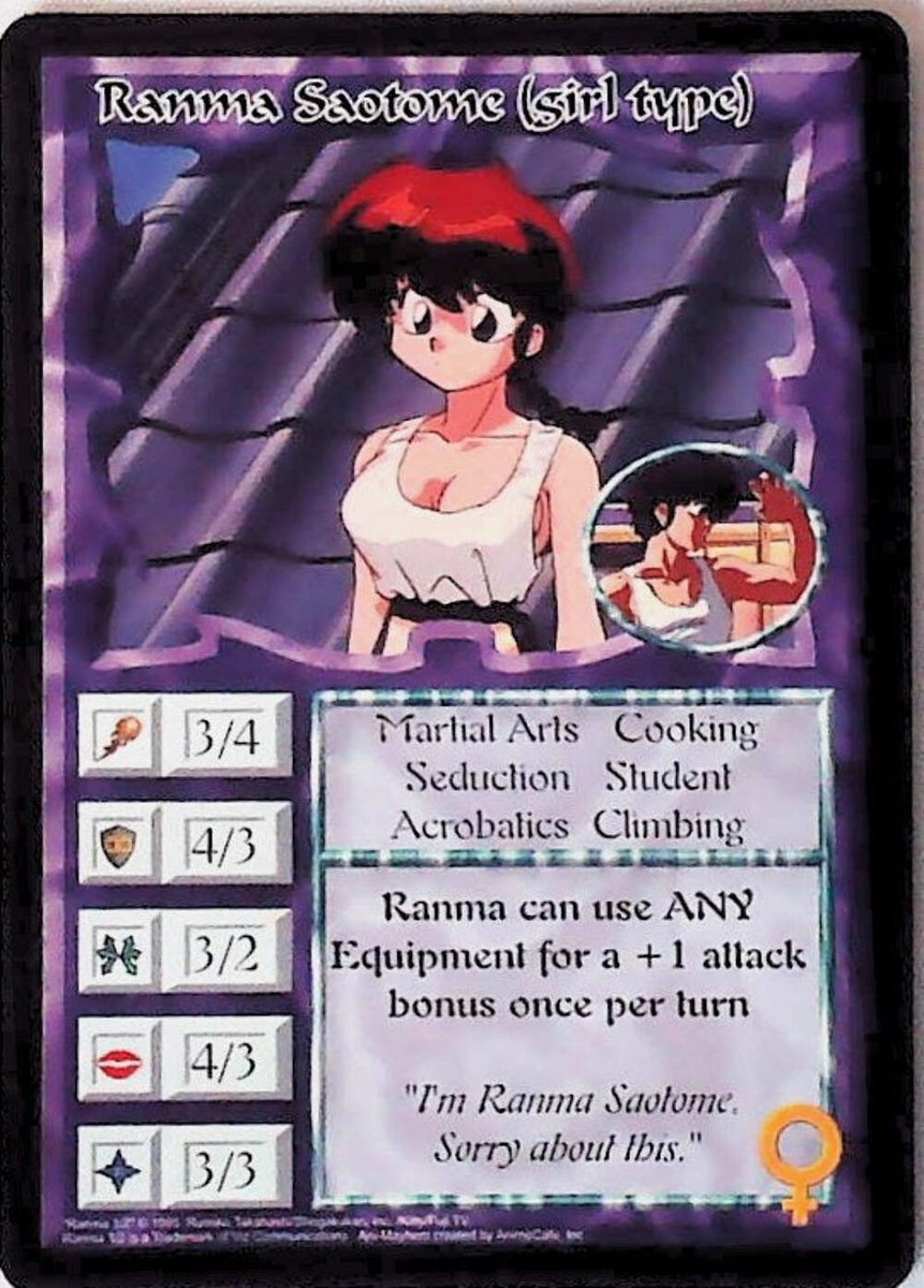 ani-mayhem カードまとめ売り　650枚ごえ Ani-Mayhem CCG Ranma Saotome (girl type) - Set Zero | eBay