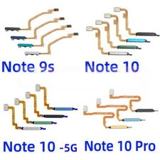 For Redmi Note 9 10 10s Pro Plus Power Button Touch ID Finger Fingerprint Sensor