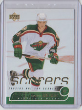 2002-03 Upper Deck Sizzling Scorers Insert #SS9 Marian Gaborik Minnesota Wild