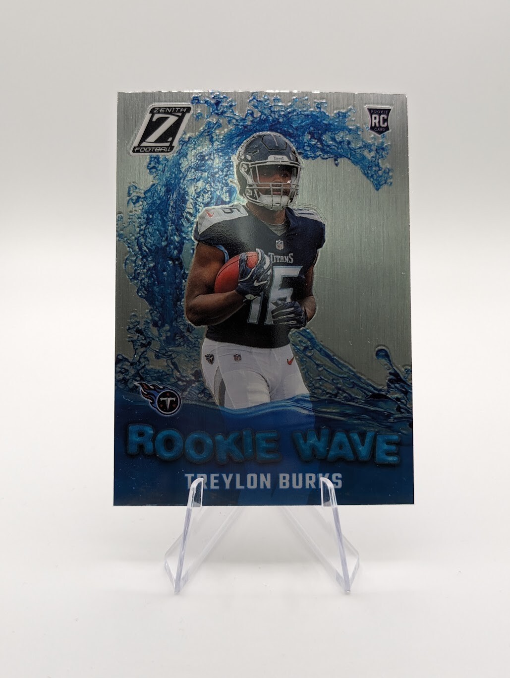 Treylon Burks 2022 Panini Zenith Rookie Wave Silver Prizm RC #RW-TB Titans