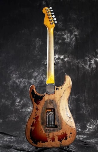 Ray Vaughan Tribute Number One Heavy Relic Chitarra Elettrica Alder Body Vintage - Imagen 4 de 8