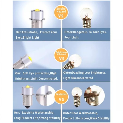 Lámpara LED 2525 P13.5S PR2 Bombilla Bombilla 3-12v/6-24v No Polaridad ρч M1A1 - Imagen 4 de 12