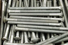 (100) Carriage Head Bolt 1/2-13 x 8 Hot Dip Galvanized 307A BULK