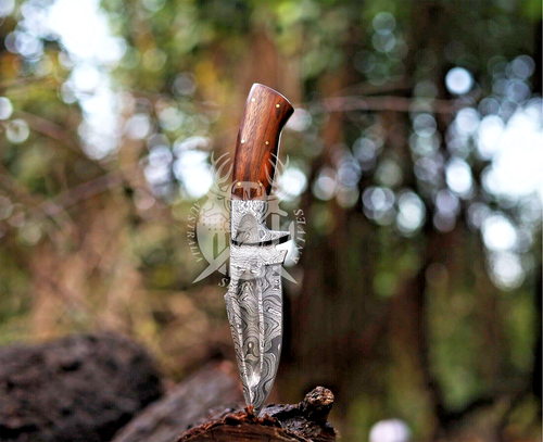 Handmade Hunting Knife 9" With Skinner Outdoor Camping Skinning Knives, Fish AU - Picture 5 of 6