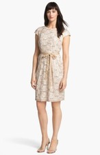 Alex Evenings Embellished Print Sheath Dress (Size 16)