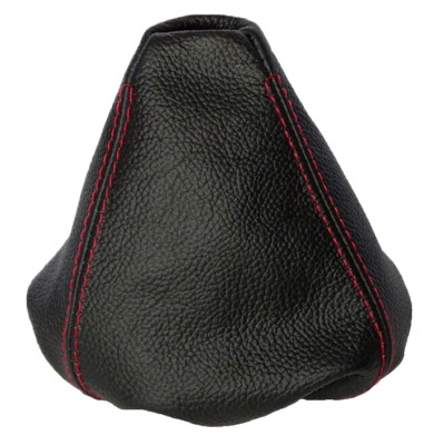 Gear Boot For Bmw E30 1982-1991 Black Leather Red Stitching