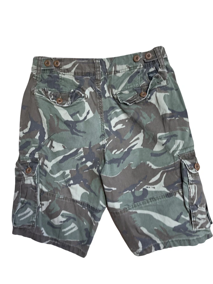 AMERICAN EAGLE Next Level Stretch Striped Cargo Camouflage Shorts Men Size 30 — 第 2/4 张图片