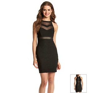 illusion bodycon dress