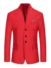giacca smoking uomo elegante rosso slim morbido slim moda uomo 1065