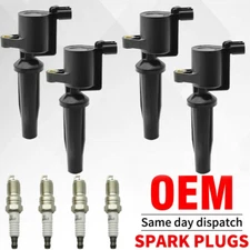 4 Ignition Coil &Spark Plug OEM for 2009-2020 Ford Fusion Escape FD505 2.0L 2.5L